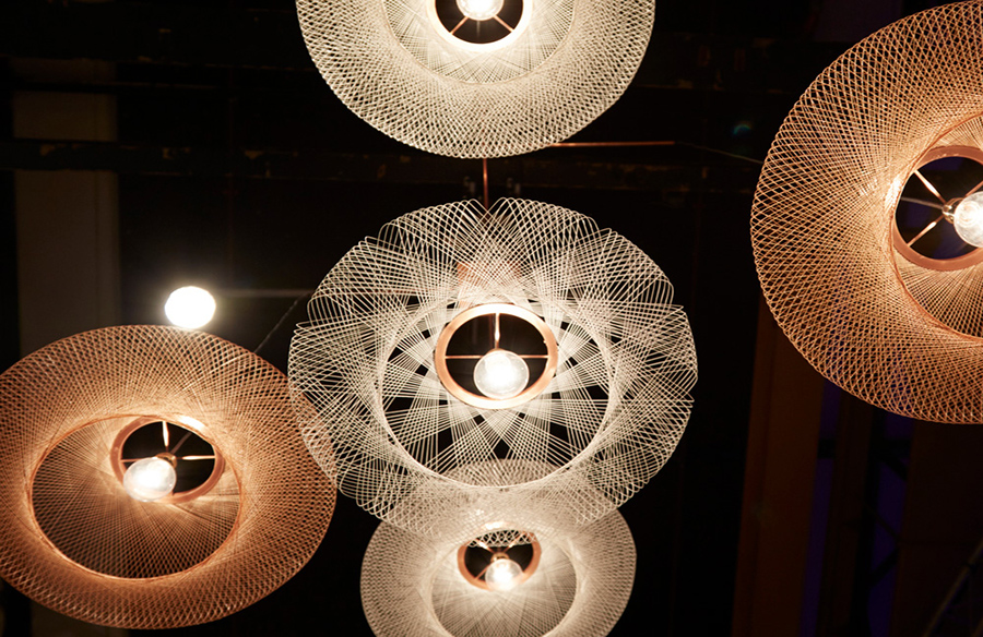 Unveiling UFO Lamps: Atelier Robotiq's Innovative Fiber Pattern Series